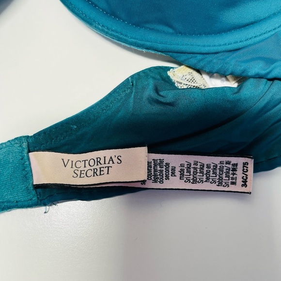 Victoria’s Secret T-shirt Lightly Lined Full Coverage Bra Teal 34C Women’s - Picture 10 of 12